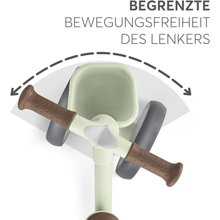 Kikka Boo ZIPI Laufrad ohne Pedale, Verstellbarer Sitz, Mit Korb, Mintfarben – Bild 2