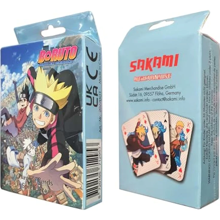 SAKAMI - Naruto / Boruto - 52 Spielkarten - Poker Kartenspiel Deck Playing Cards - original & lizensiert – Bild 2
