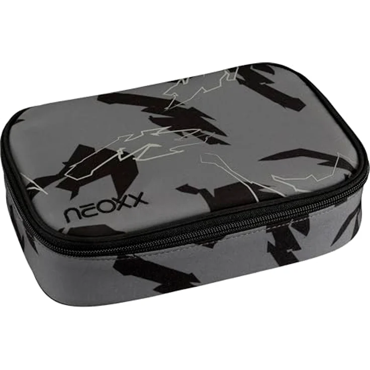 neoxx Schlamperbox Dunk Dragon Thunder, Platz für 1 Geodreieck, Stifte-Flap mit 26 Stifteschlaufen, 23,5 x 17 x 6,5 cm, aus recycelten PET-Flaschen – Bild 1
