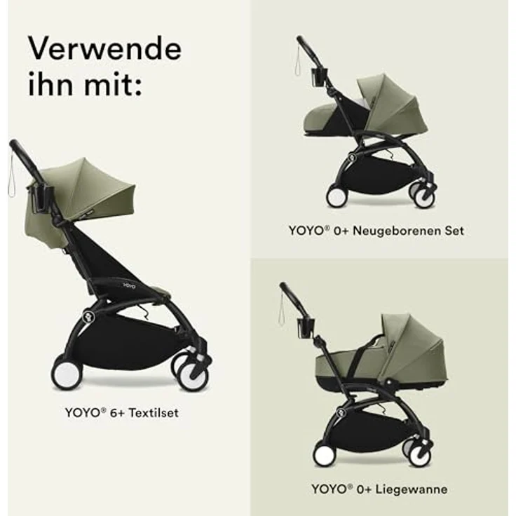 Stokke Cupholder YOYO, Kinderwagen Zubehör für Stokke YOYO, verstellbarer Getränkehalter aus BPA-freiem Kunststoff, neutralfarbe – Bild 4