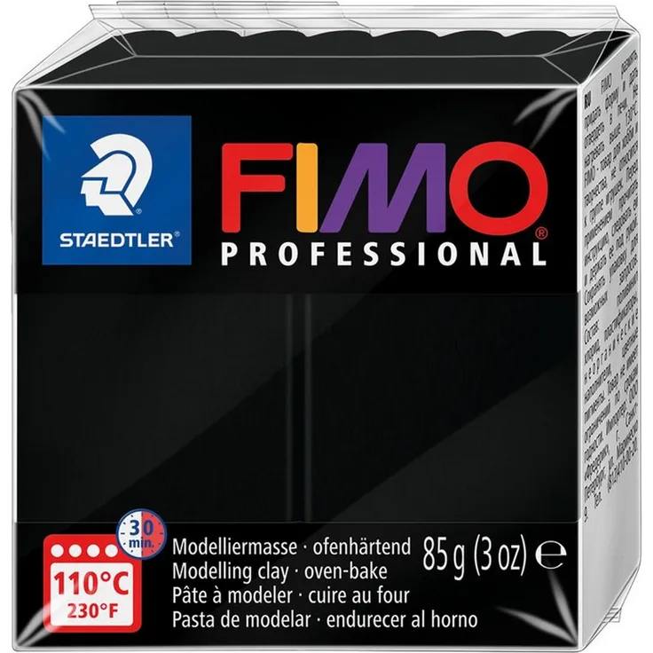 STAEDTLER FIMO professional 8004 Modelliermasse - 85 g, brillante Farbvielfalt und hohe Formstabilität, Bastelmaterial in verschiedenen Farben