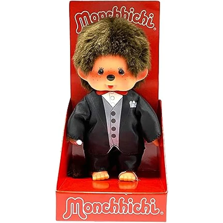 Monchhichi Plüschfigur Bräutigam Junge 20 cm, Hochzeitsanzug, Sammlerstück - Preisvergleich – Bild 2