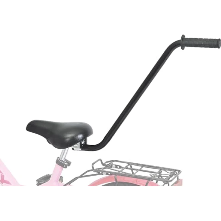 PUKY FLH Fahrrad-Lernhilfe, Kindersattel mit Führungsstange & Sattelstütze, robustes Zubehör für Kinder, schwarz – Bild 1