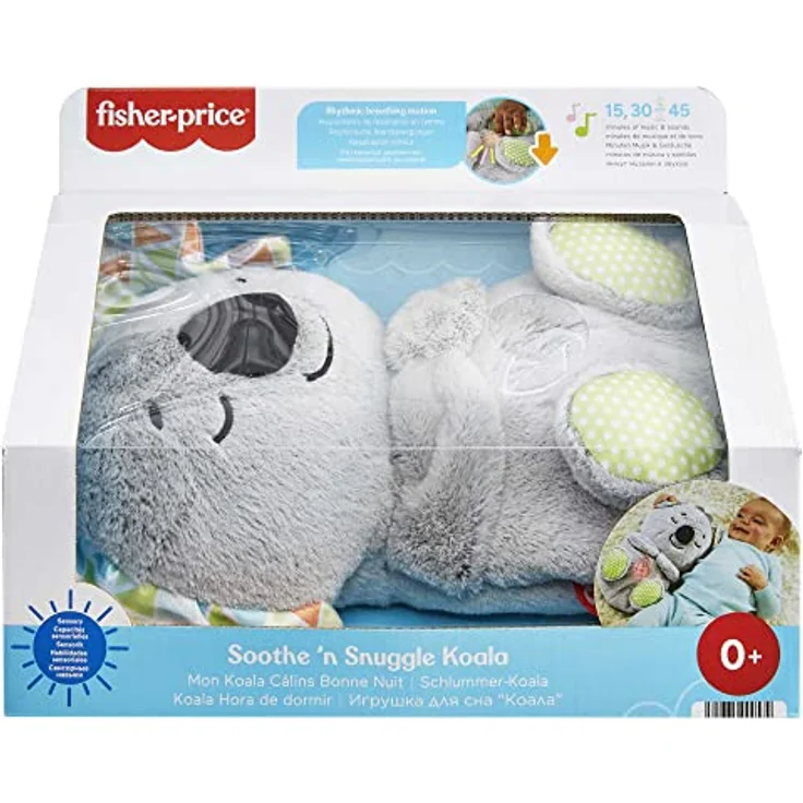 Fisher-Price HBP87 - Schlummer-Koala, musikalisches Kuscheltier mit realistischen Atembewegungen, Babyspielzeug für Babys ab der Geburt – Bild 7