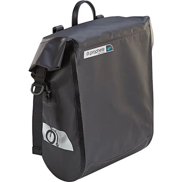 Prophete Fahrradtasche für Gepäckträger | Seitenpacktasche | Volumen: 20 Liter | 100% wasserdicht | Farbe schwarz