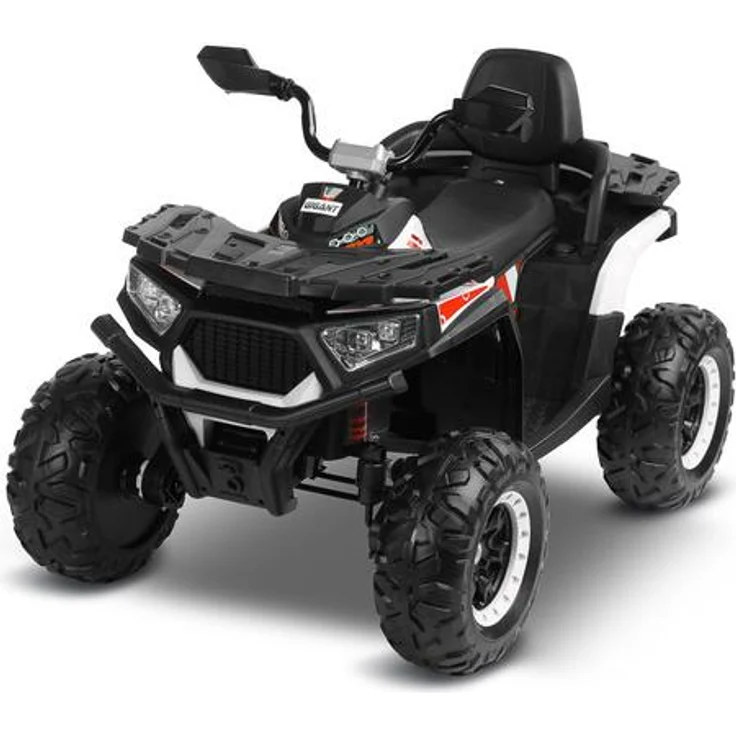 Toyz Elektrisches Quad GIGANT, weiß, mit Bluetooth, 4 Motoren und Kunstledersitz