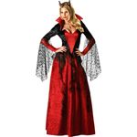 InCharacter Dämonenbraut - Teufel Halloween Kostüm Damen, Größe 34, schwarz