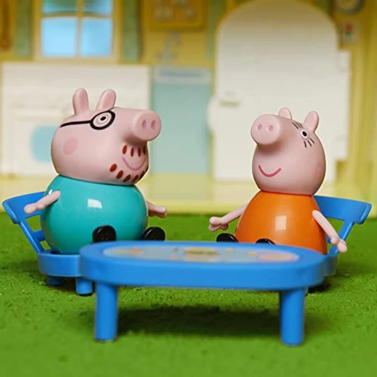Peppa Pig Peppa’s Adventures Peppas Haus, Komboset mit Spielset, Auto mit Geräuschen, 4 Figuren und 6 Accessoires, ab 3 Jahren – Bild 8