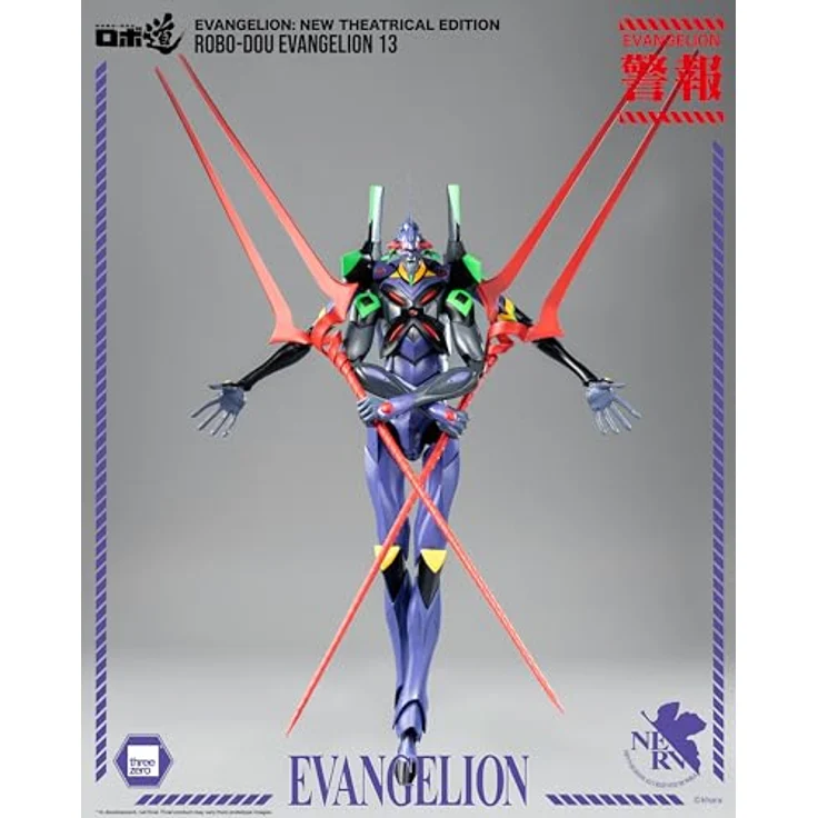 ThreeZero Evangelion 13, 28 cm Actionfigur aus "Evangelion: New Theatrical Edition" mit Zubehör in Fensterbox – Bild 17