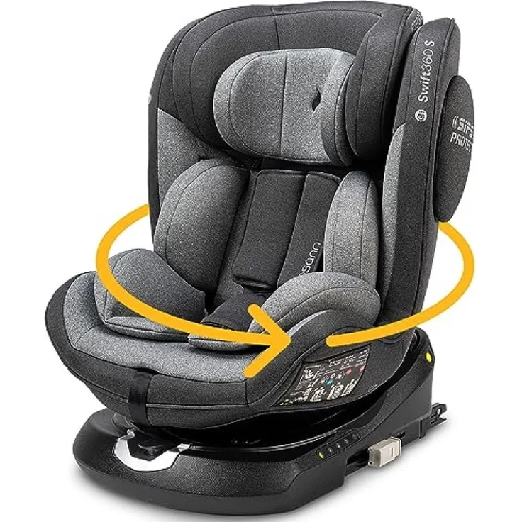 Osann Autokindersitz Osann Swift360 S i-Size, 360 Grad drehbarer Reboarder, ab: Geburt, verschiedene Farben – Bild 1