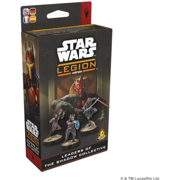 Chaosium Inc. Star Wars Legion: Leaders of the Shadow Collective - Brettspiel mit 3 detaillierten Miniaturen und Spielkarten - EN Version – Bild 2