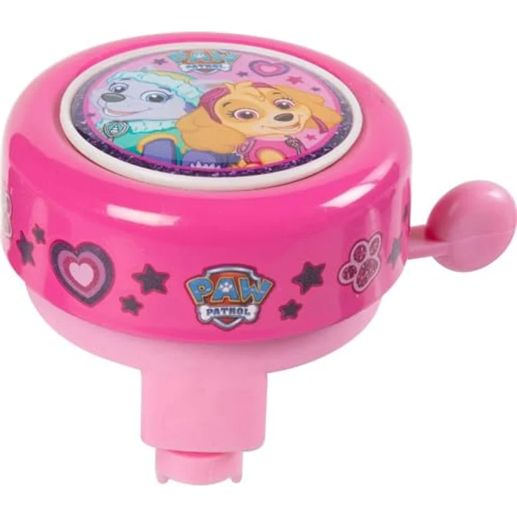 PAW PATROL Pfote Patrouille, rosa Metallfahrradklingel mit Paw Patrol-Grafiken, inklusive Montageschrauben – Bild 2