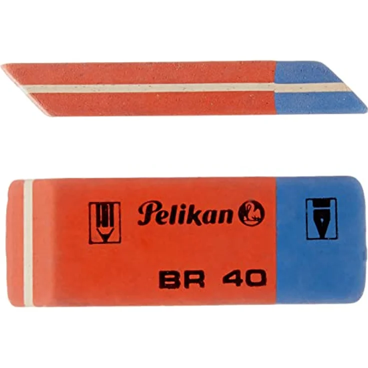 Pelikan 619932 BR40/2/B Radierer aus Kautschuk Verpackung, 2 Stück – Bild 3
