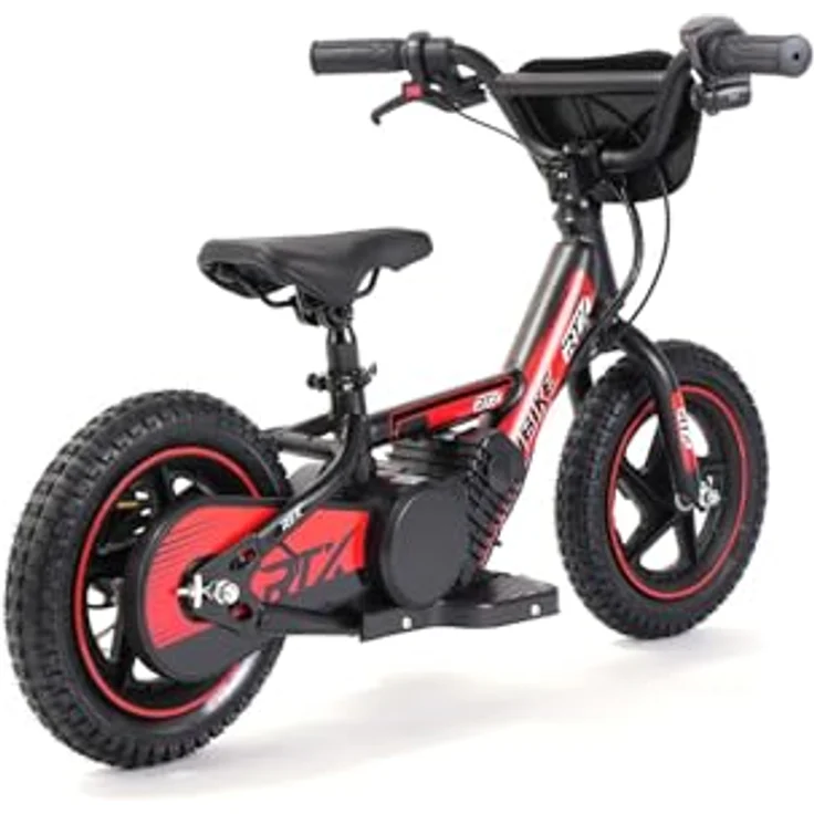 Beneo RIRIBIKE RTX3, Elektro Laufrad für Kinder, 24V 100W, rot, mit Lithium-Batterie, Scheibenbremse, verstellbarem Polyurethan-Sitz, 12 Zoll – Bild 4