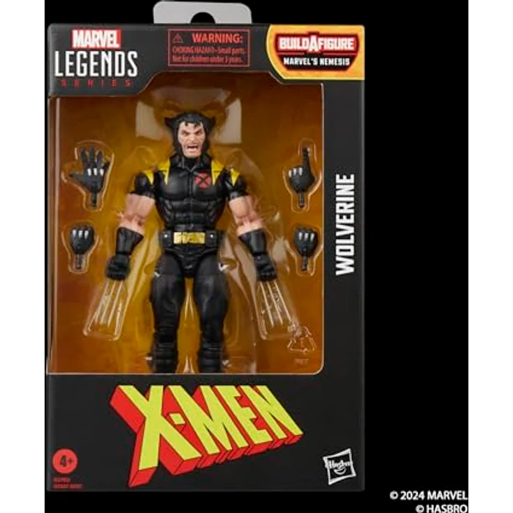 Hasbro Marvel Legends Wolverine X-Treme X-Men Figur, 15 cm, vollbeweglich mit 4 Accessoires – Bild 2
