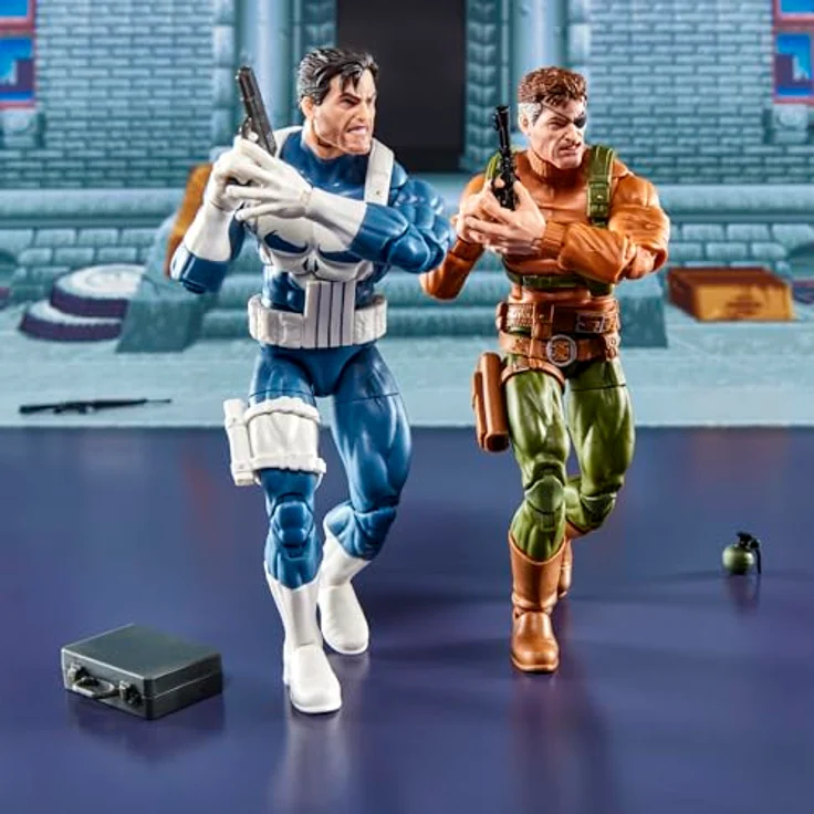 Marvel Legends Series Gamerverse Punisher und Nick Fury Action-Figuren, 15 cm, mit 20 Accessoires und beweglichen Punkten – Bild 4