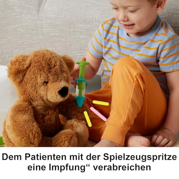 Fisher-Price Arzttasche für Rollenspiele, 7-teilige Doktortasche für Kinder ab 3 Jahren, HYH26 – Bild 4
