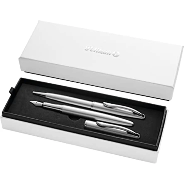 Pelikan Füllhalter Jazz® Noble Elegance, silber, (Set), mit Kugelschreiber – Bild 2