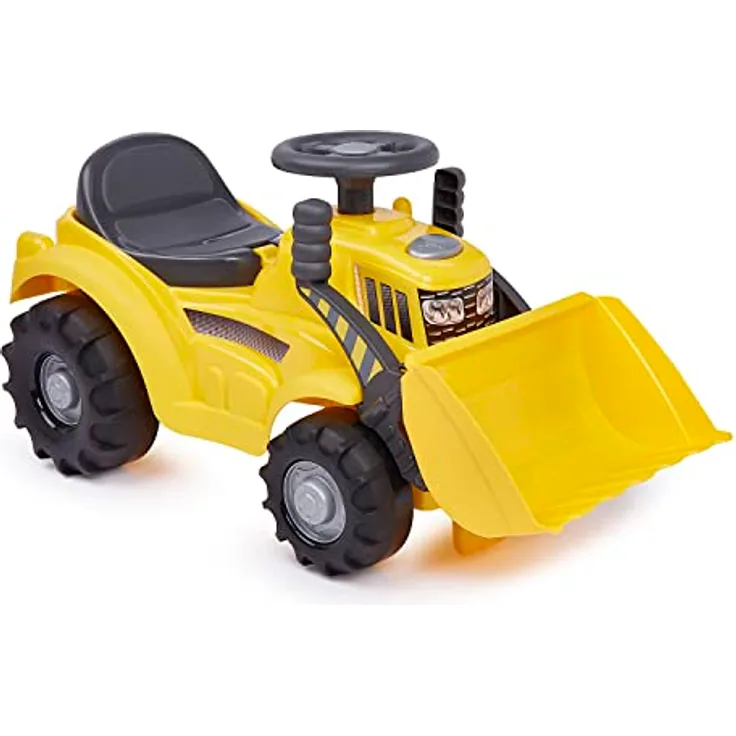 Ecoiffier Traktor Tracto Schaufel – Outdoor-Spiel für Kinder, Gelb, Hergestellt in Frankreich
