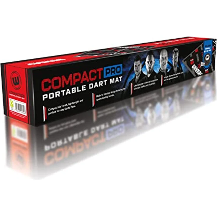 WINMAU Compact-Pro Tragbar Darts-Matte, Polymerverstärkte Konstruktion, Anti-Rutsch-Design – Bild 3