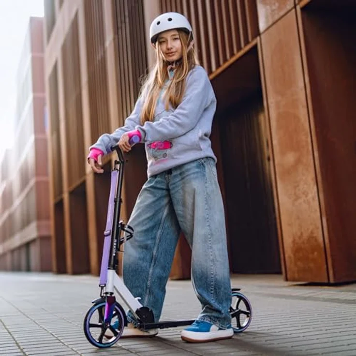 Movino Cityroller MOVINO INFINITY, ultraleicht 3,5 kg, 200 mm Rollen, mit Flaschenhalter und Tragegurt – Bild 2