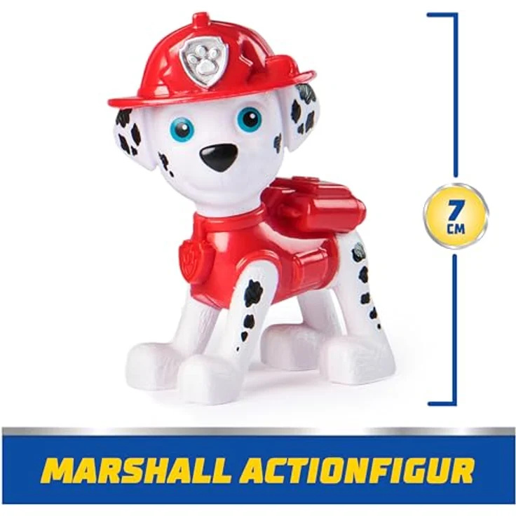 Spin Master PAW Patrol Spielzeug-Auto Marshall, Feuerwehrfahrzeug aus recyceltem Kunststoff, mit Figur im Standard-Maßstab – Bild 5
