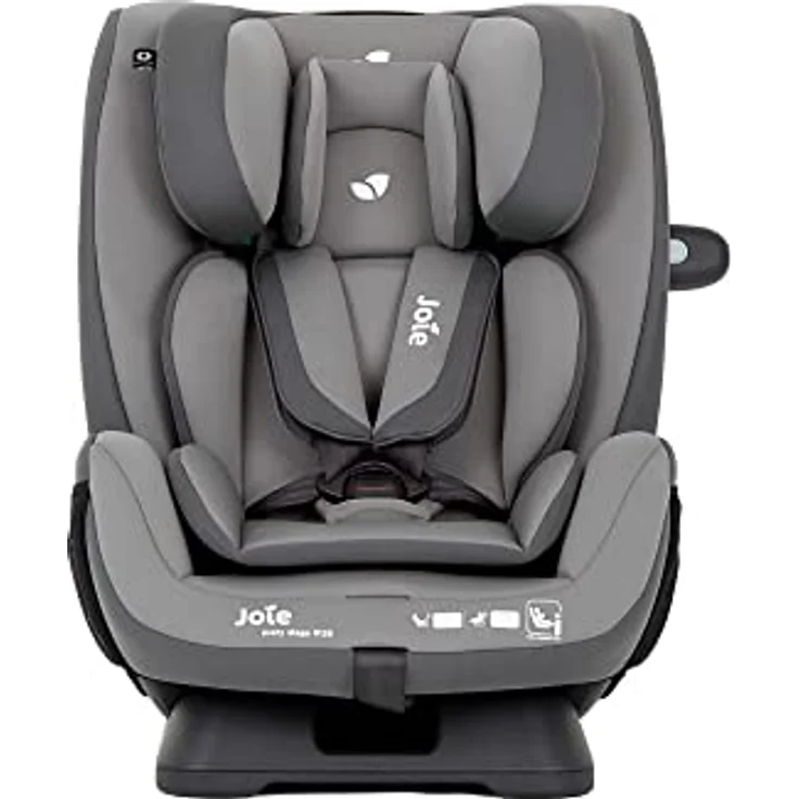 Joie Every Stage, Kindersitz für 0-12 Jahre, ECE R129/i-Size Norm, mit verstärktem Seitenaufprallschutz, ergonomischem Design, grau – Bild 2