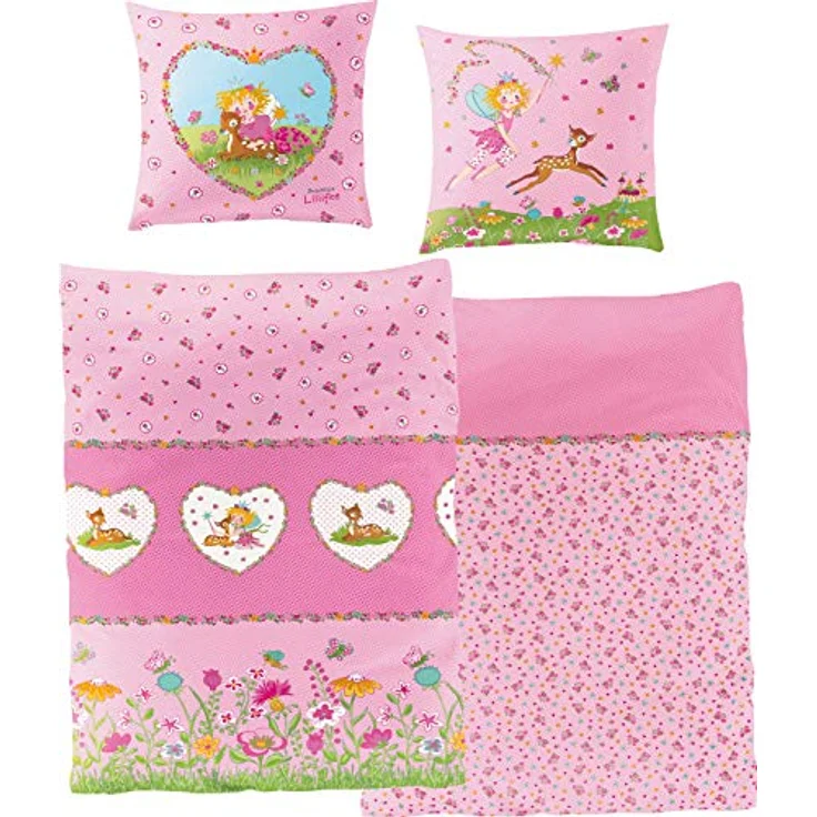 Bierbaum Kinderbettwäsche Bettwäsche Prinzessin Lillifee in Flanell 135x200 cm (80x80 cm) – Bild 4