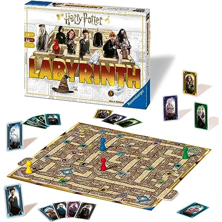Ravensburger 26031 Harry Potter Labirynth Spiel, Multicoloured, Od 7 LAT - Familienspiel basierend auf Harry Potter mit einfachen Regeln und hochwertiger Verarbeitung – Bild 1