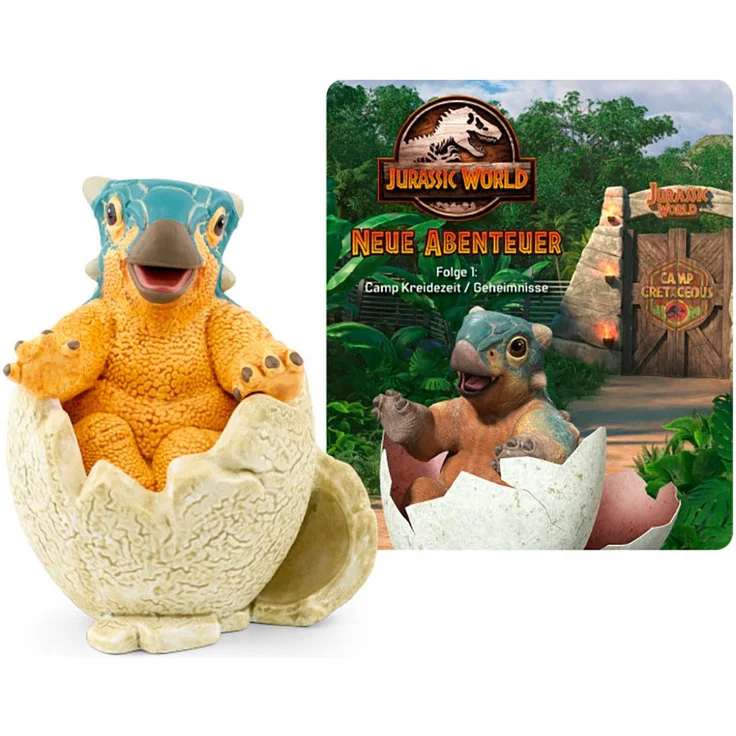 tonies Hörspielfigur Jurassic World - Folge 1: Camp Kreidezeit / Geheimnisse, spannende Dinosaurier-Abenteuer – Bild 1