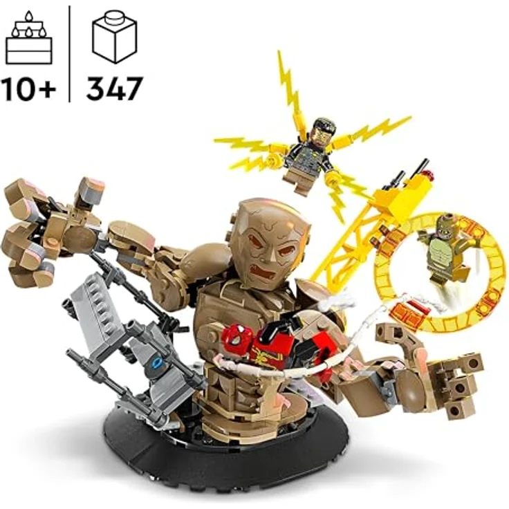 LEGO Marvel Spider-Man vs. Sandman: Showdown, Superhelden-Kampf-Spielzeug mit Figuren inkl. Lizard und Electro, Bauspielzeug für Rollenspiele, Geschenk für actionbegeisterte Jungs und Mädchen 76280 – Bild 2