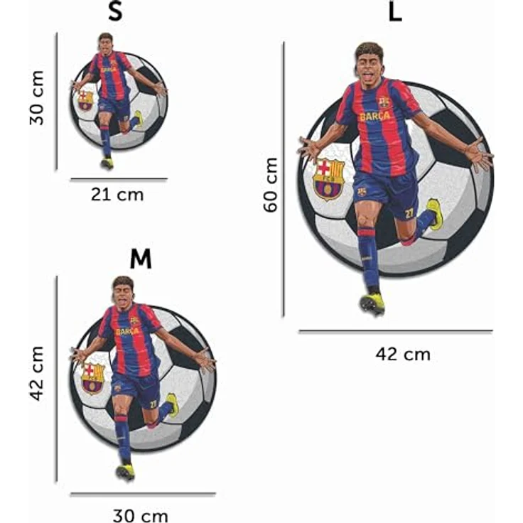 Iconic Puzzles Barcelona Yamal, Holzpuzzle, Größe L, 500 Teile – Bild 3