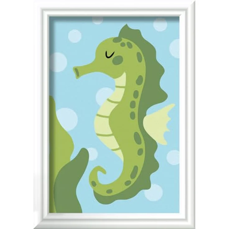 Ravensburger Malen nach Zahlen CreArt, Fröhliches Seepferdchen, Acrylfarben inklusive, Made in Europe, FSC® - schützt Wald - weltweit – Bild 2