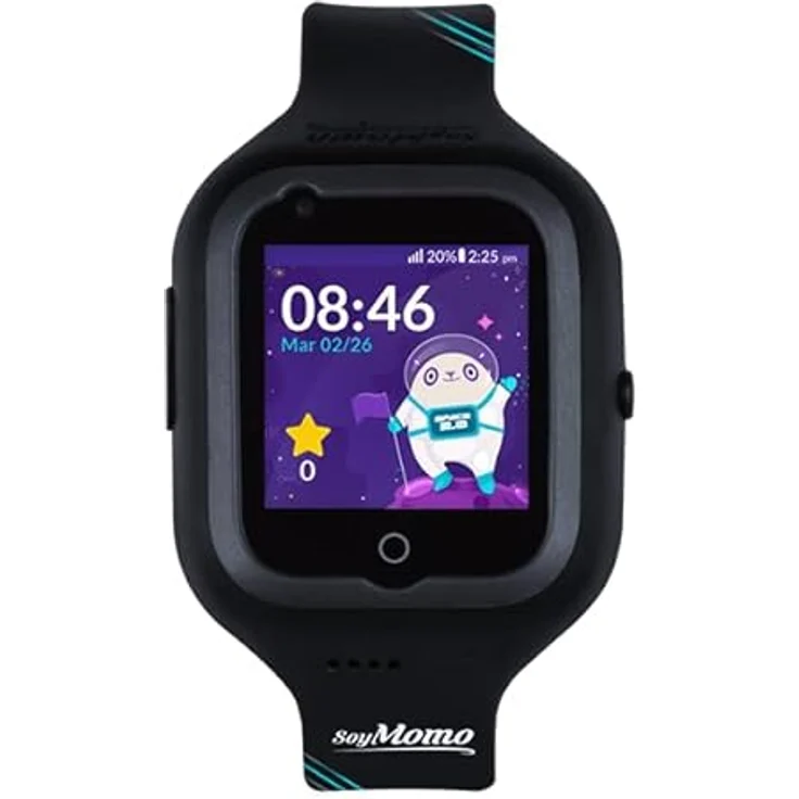 SoyMomo Space 2.0 - Handy Uhr für Kinder, 4G-Smartwatch für Kinder, GPS, Anrufe, Nachrichten, SOS-Taste, Kamera, Schulmodus, Blockierung fremder Anrufer, SIM-frei (Schwarz) – Bild 4