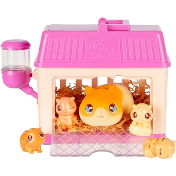 Moose Toys LITTLE LIVE PETS - Mama Surprise Mini Spielset Hamster, interaktives Spielzeug mit magischem Baby-Feature und süßen Accessoires – Bild 1