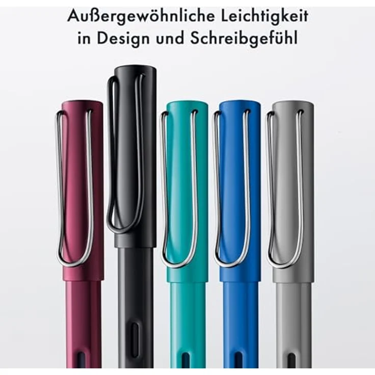 LAMY Füller AL Star 028 Ocean BLAU Stärke M, Leichtgewichtiger Füllhalter aus Aluminium mit polierter Edelstahlfeder – Bild 7