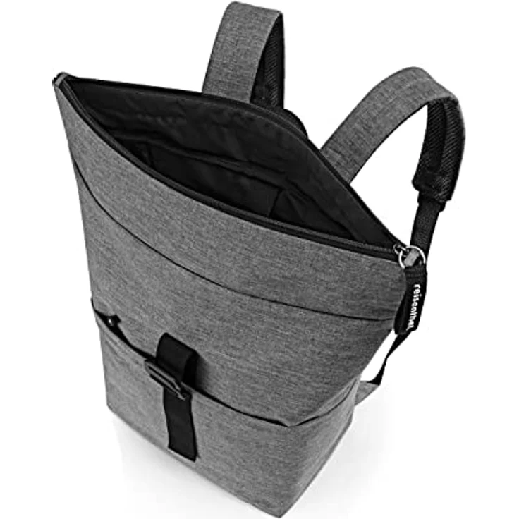 reisenthel rolltop backpack - urbaner und stylischer Rucksack, modernes Design, geräumiger Rucksack für Freizeit, Arbeitsweg und City-Trip, Farbe:twist silver – Bild 2
