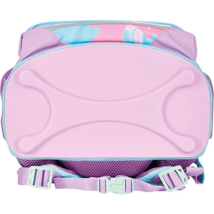 Herlitz Schulranzen Set 4-teilig Loop Ocean Lights Rosa, ergonomischer Tornister für 1. Klasse, leichtgewichtig, inklusive Sportbeutel und Etui, mit Seepferdchen Design – Bild 4