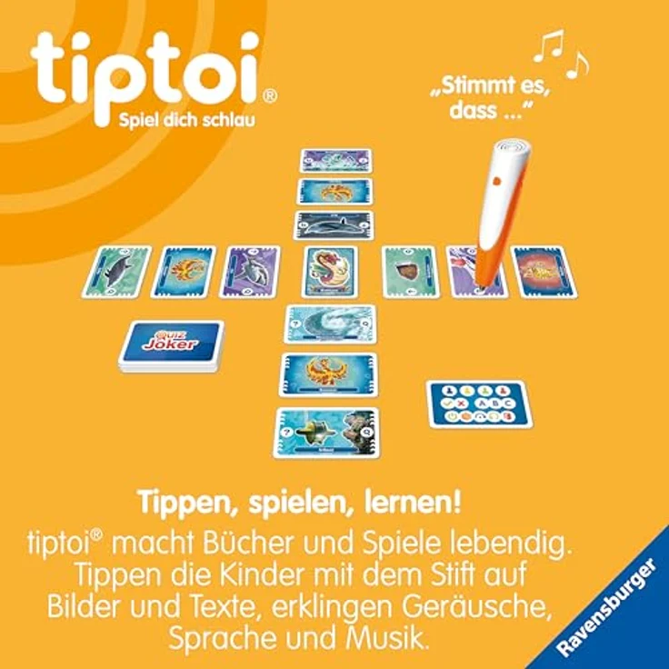 Ravensburger tiptoi® Quiz Unter Wasser, spannendes Lernspiel über die Unterwasserwelt, Made in Europe – Bild 5