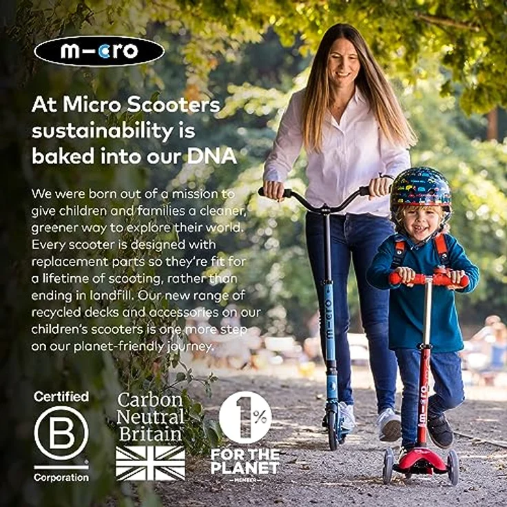 Micro Micro Classic Neochrom Schwarz, Scooter mit extragroßen 200 mm Rädern & ergonomischem Trittbrett – Bild 6