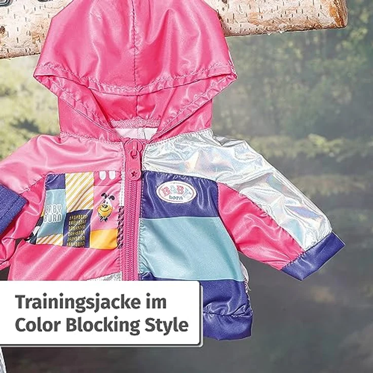BABY born, Puppenzubehör, Bike Jacket & Pants 43cm, Zubehör Fahrrad Outfit mit Jacke und Hose, 835647, Zapf Creation – Bild 2