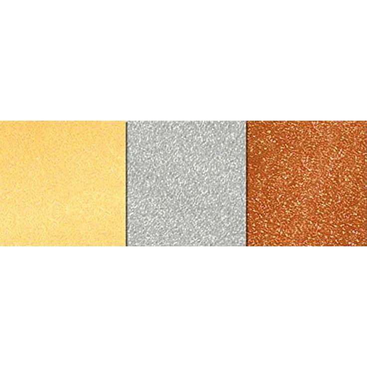 Ursus 3246899 - Faltblätter Metallic, Tonzeichenpapier 130 g/qm, 100 Blatt in 3 Farben, durchgefärbt, 10 x 10 cm, hohe Farbbrillanz – Bild 5