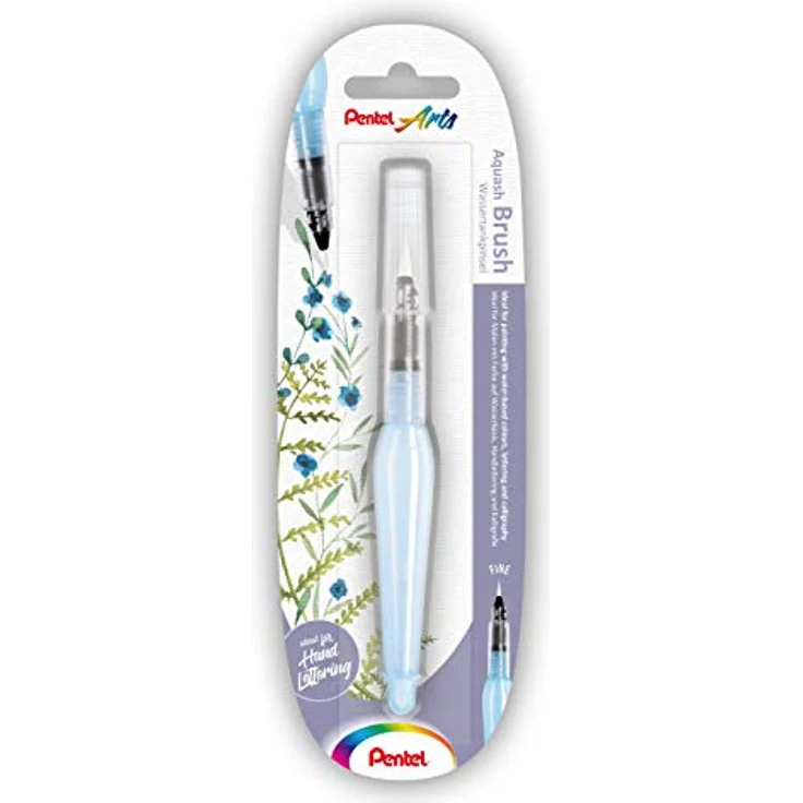 PENTEL AquashBrush XFRH/1-F, feiner Pinselstift mit 10 ml Wassertank für Aquarell- und Wasserfarben – Bild 2