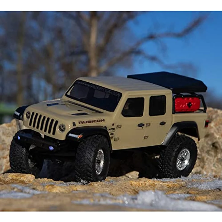 Axial 1/24 SCX24 Jeep JT Gladiator 4WD Rock Crawler Brushed RTR, Beige – Bild 5