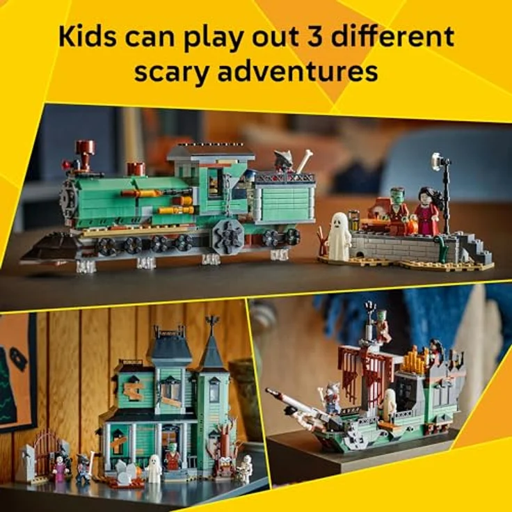LEGO Creator 31167 Geisterhaus Bausatz, 3-in-1 Set mit 736 Teilen, 5 Minifiguren, Mehrfarbig – Bild 6