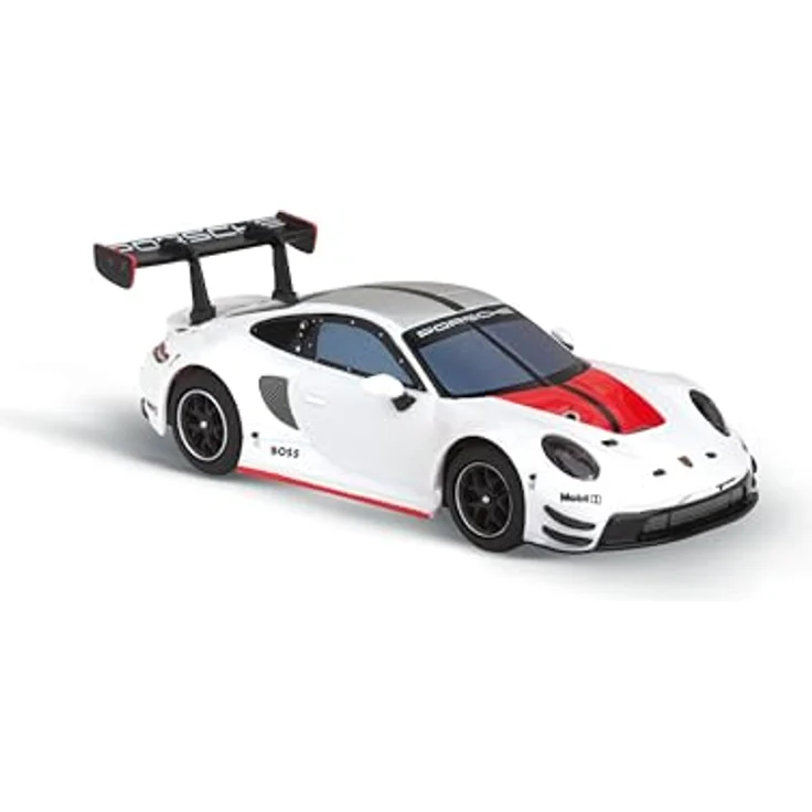 Carrera Hybrid White Lightning, Porsche 911 GT3 R Rexy, Maßstab 1:50, Front- und Rücklichter, Bis zu 30 Minuten Rennaction, USB-C-Aufladung in 20 Minuten – Bild 1