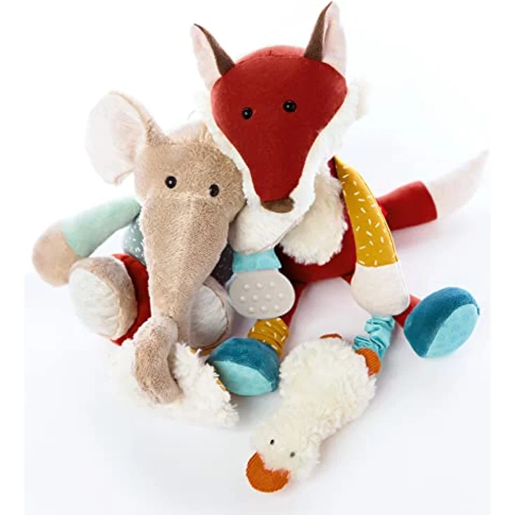 sigikid 43164 Babyaktivspielzeug Stofftier Elefant, Mint/grau – Bild 5