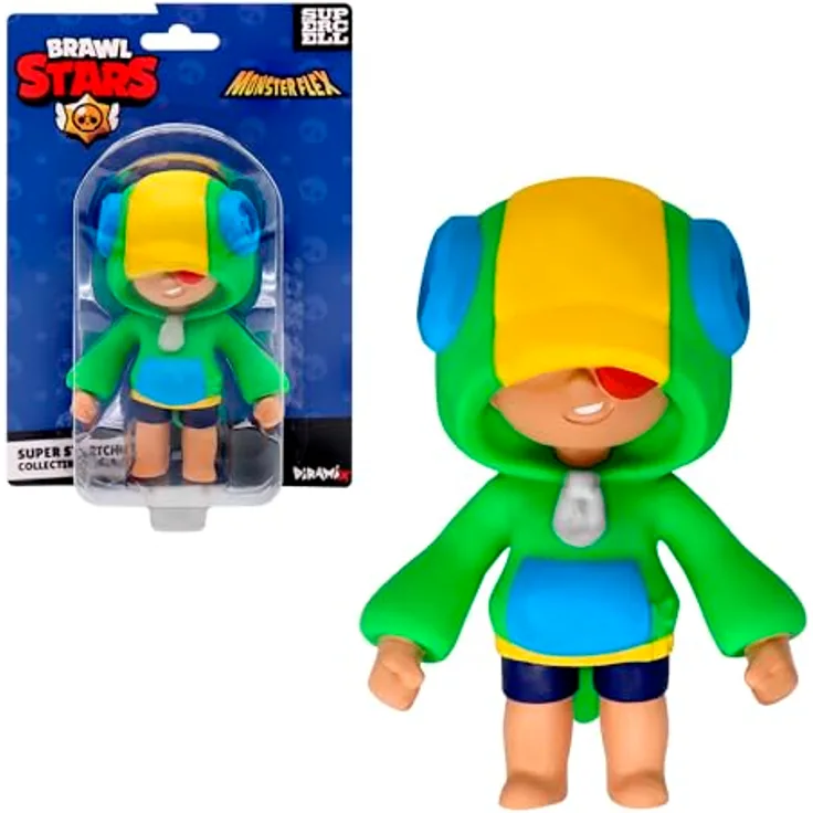 Bizak Monsterflex Brawl Stars Löwe, 13 cm Sammelfigur, super ausziehbar und elastisch, für Sammler und Kinder ab 8 Jahren