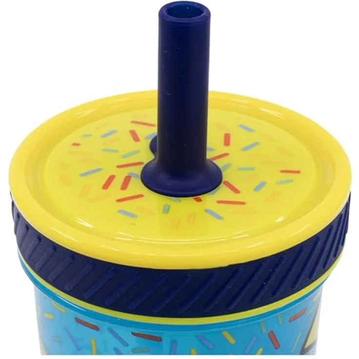 Stor Pokemon Kunststoffbecher mit Silikon-Trinkhalm, 370 ml, sturzsicher, kippsicher, auslaufsicher, BPA-frei für Kinder – Bild 3