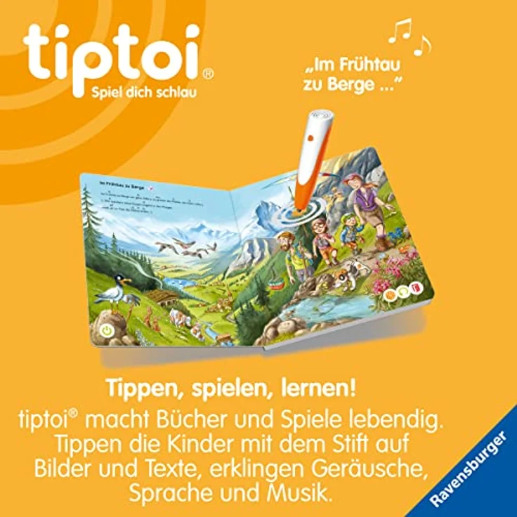 Ravensburger tiptoi® Meine schönsten Lieder für unterwegs, Liederbuch mit Sound für Kinder ab 3 Jahren, 24 Seiten – Bild 4